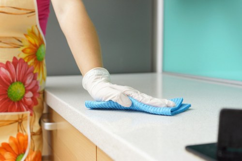Office cleaning in Edgware reception area