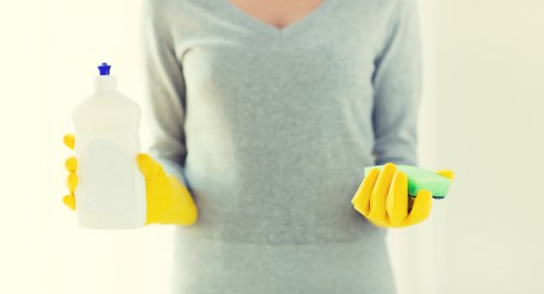 Edgware cleaners working safely in a home environment