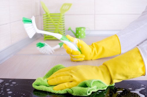 Commercial office cleaning in Edgware meeting room