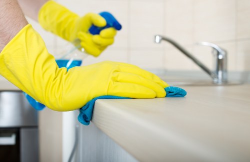Keyboard navigation through an accessible local cleaners website