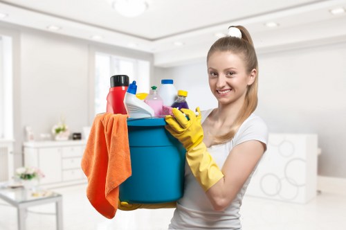 Post-construction cleaning in Edgware handling debris and residue