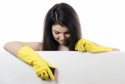 Visual of a service issue being assessed in a professional cleaning business